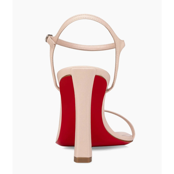 Christian Louboutin Condora Sandal 85 Leche White Pink Ankle Strap Heel Pump 40 - Picture 14 of 16